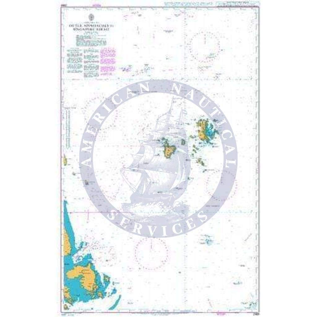 British Admiralty Nautical Chart 2869: South China Sea, Outer Approaches to Singapore Strait