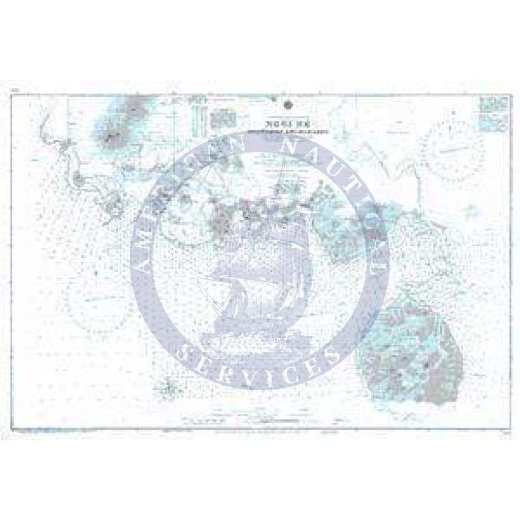 British Admiralty Nautical Chart 2871: Nosi Be Southern Anchorages