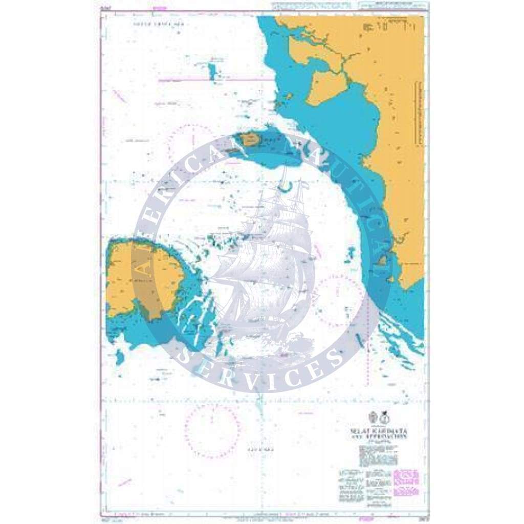 British Admiralty Nautical Chart 2872: Indonesia, Selat Karimata and Approaches