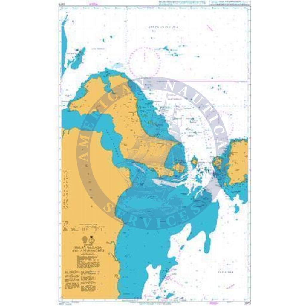 British Admiralty Nautical Chart  2873: Indonesia, Selat Gelasa and Approaches