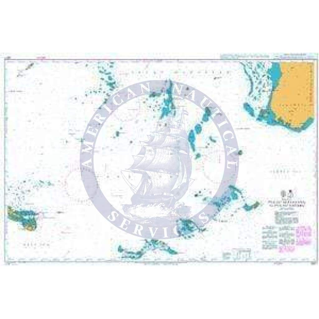 British Admiralty Nautical Chart  2877: Pulau Sepanjang to Pulau Sabaru