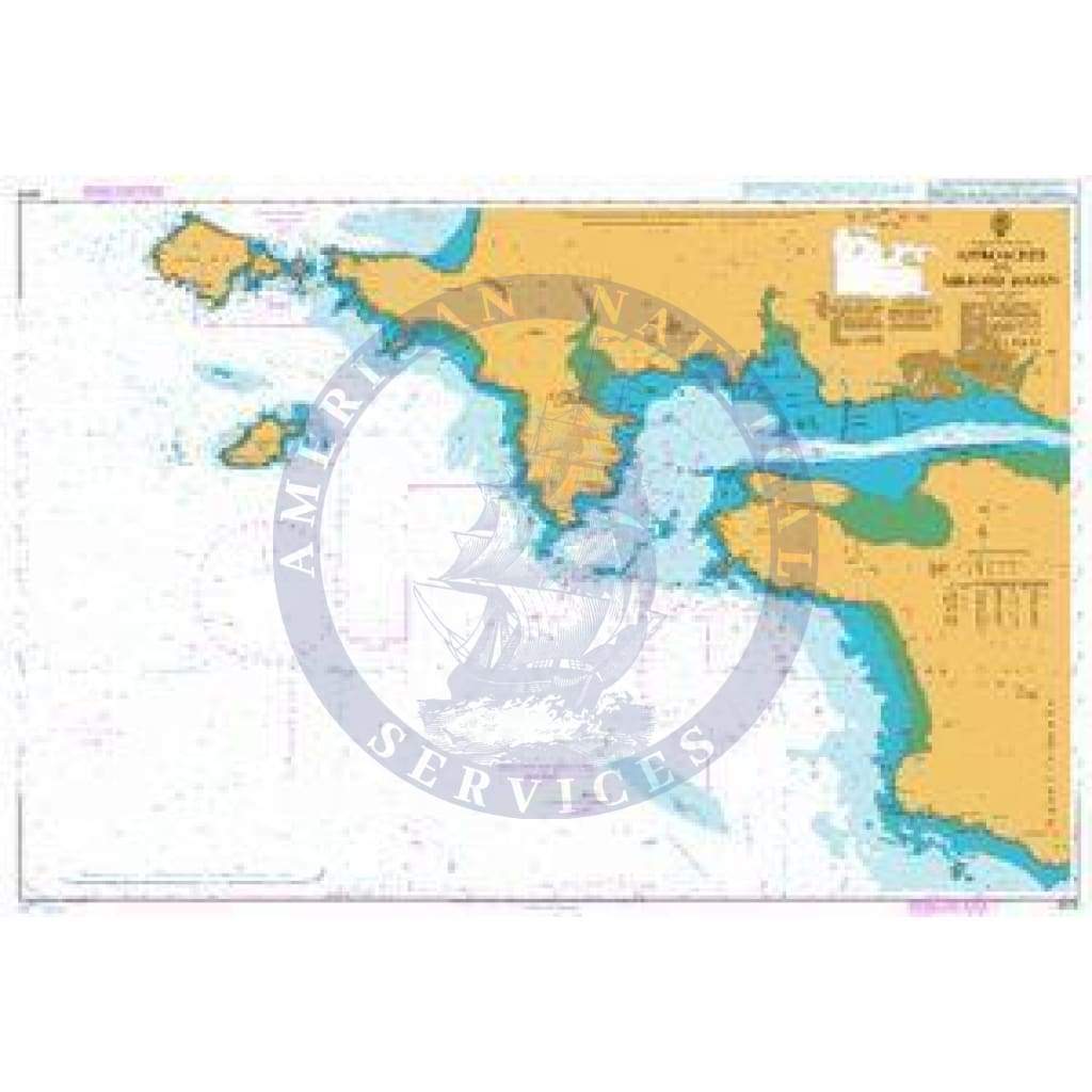 British Admiralty Nautical Chart  2878: Approaches to Milford Haven