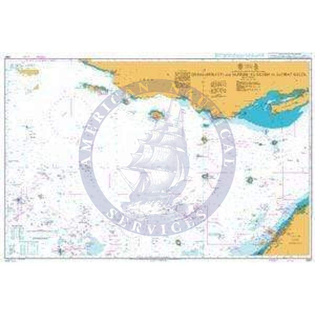British Admiralty Nautical Chart 2887: United Arab Emirates, Iran and Qatar, Dubai (Dubayy) and Jazireh-ye Qeshm to Jazirat –alul