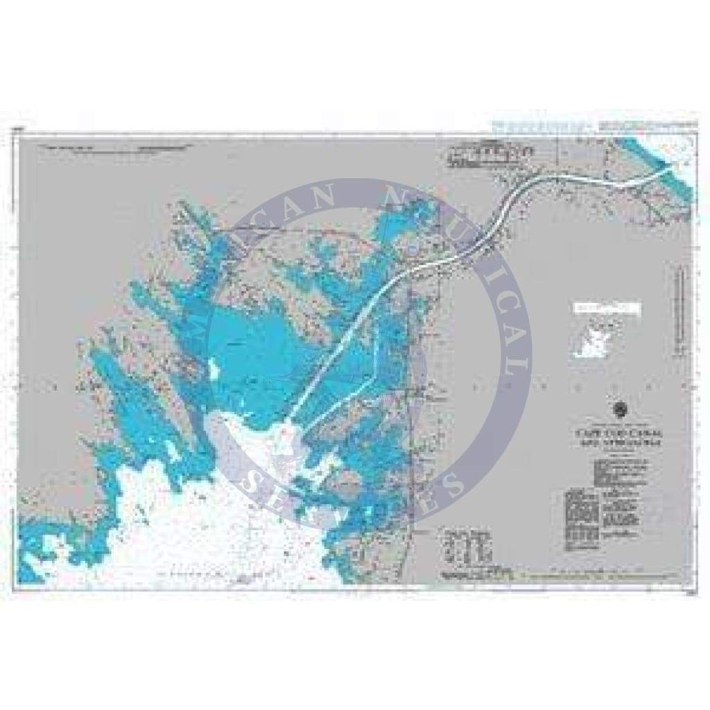British Admiralty Nautical Chart  2891: Cape Cod Canal and Approaches