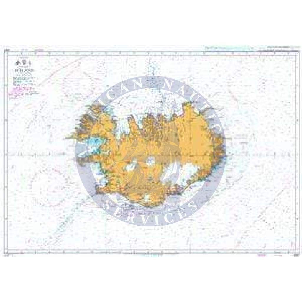 British Admiralty Nautical Chart  2897: Iceland