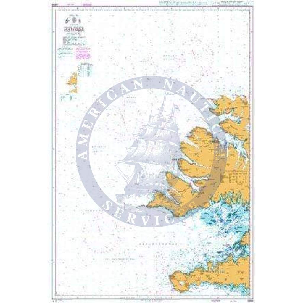British Admiralty Nautical Chart  2898: Iceland - West Coast, Vestfirdir