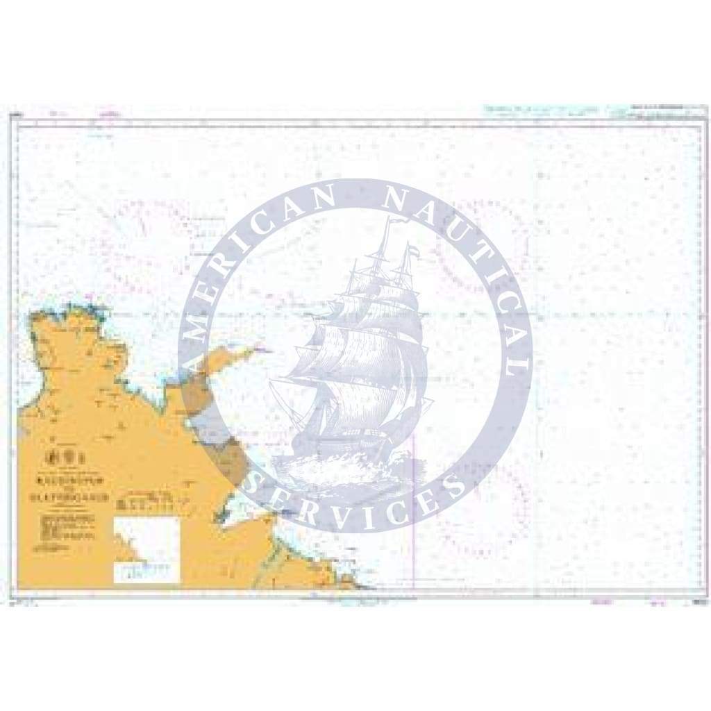 British Admiralty Nautical Chart   2900: Raudinupur to Glettinganes