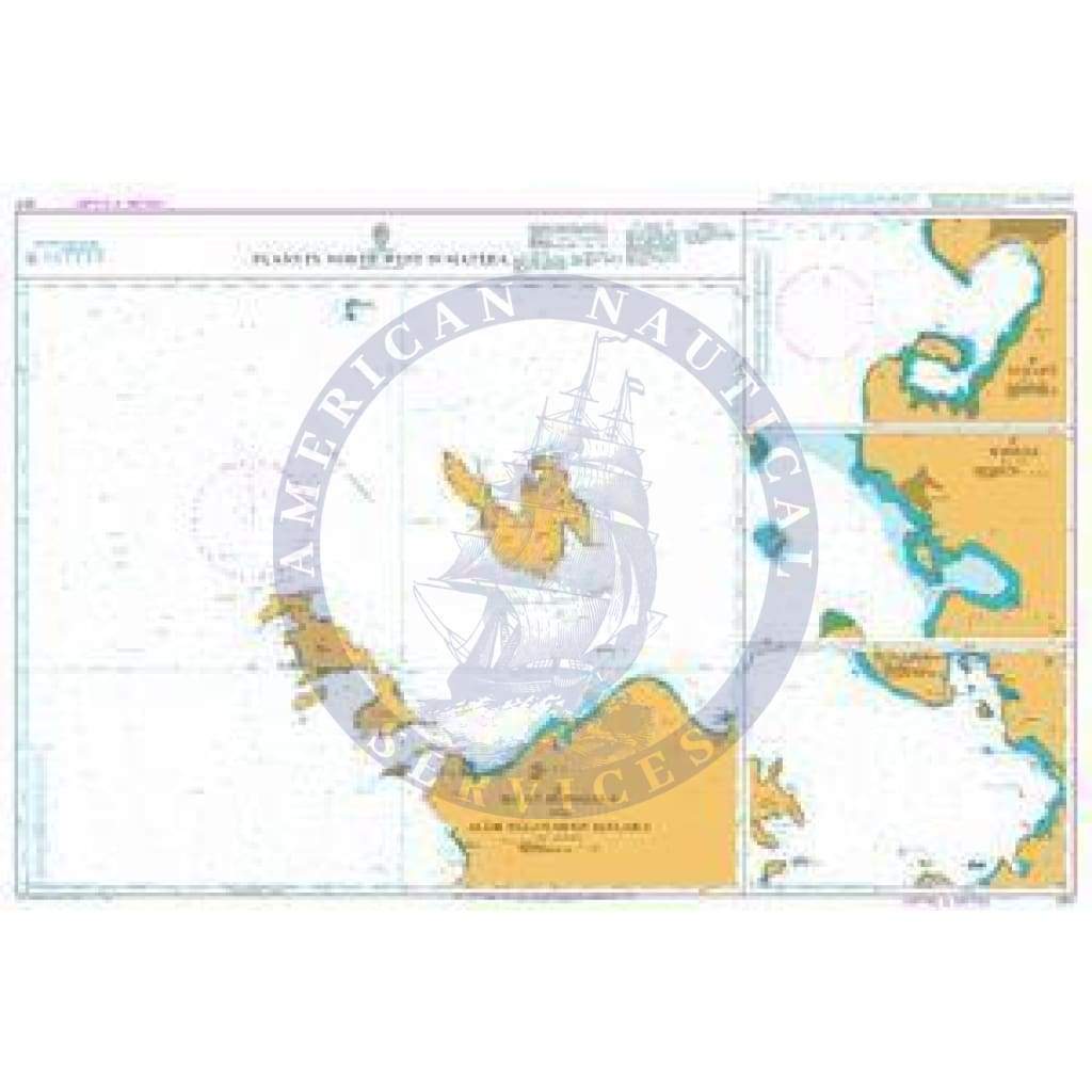 British Admiralty Nautical Chart 2917: Plans in North West Sumatera