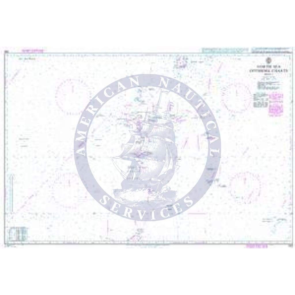 British Admiralty Nautical Chart  292: North Sea Offshore Charts Sheet 3