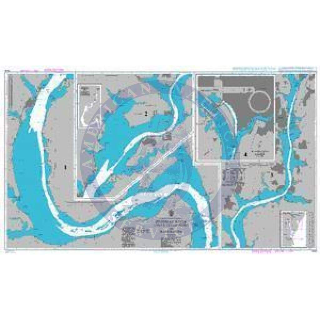 British Admiralty Nautical Chart 2924: United States – East Coast, Potomac River, Lower Cedar Point to Washington