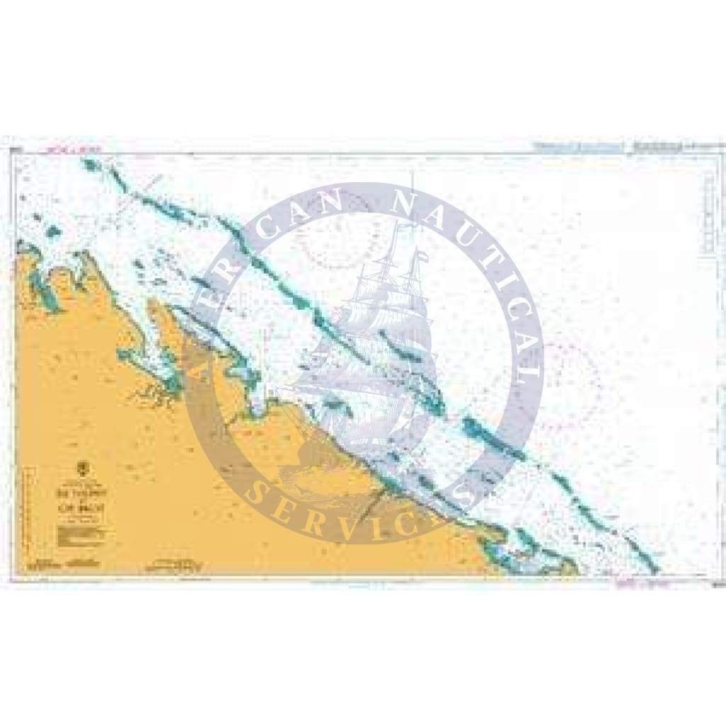 British Admiralty Nautical Chart  2928: Ile Toupeti to Cap Begat