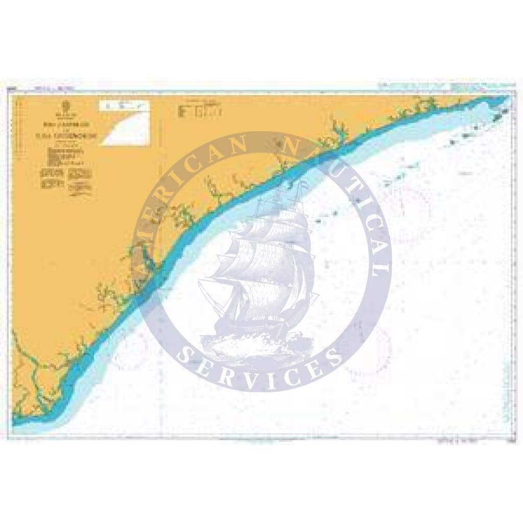British Admiralty Nautical Chart 2935: Rio Zambeze to Ilha Epidendron