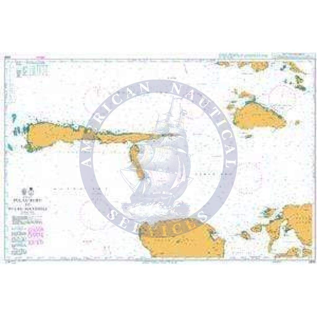 British Admiralty Nautical Chart  2936: Pulau Buru to Pulau Mandioli