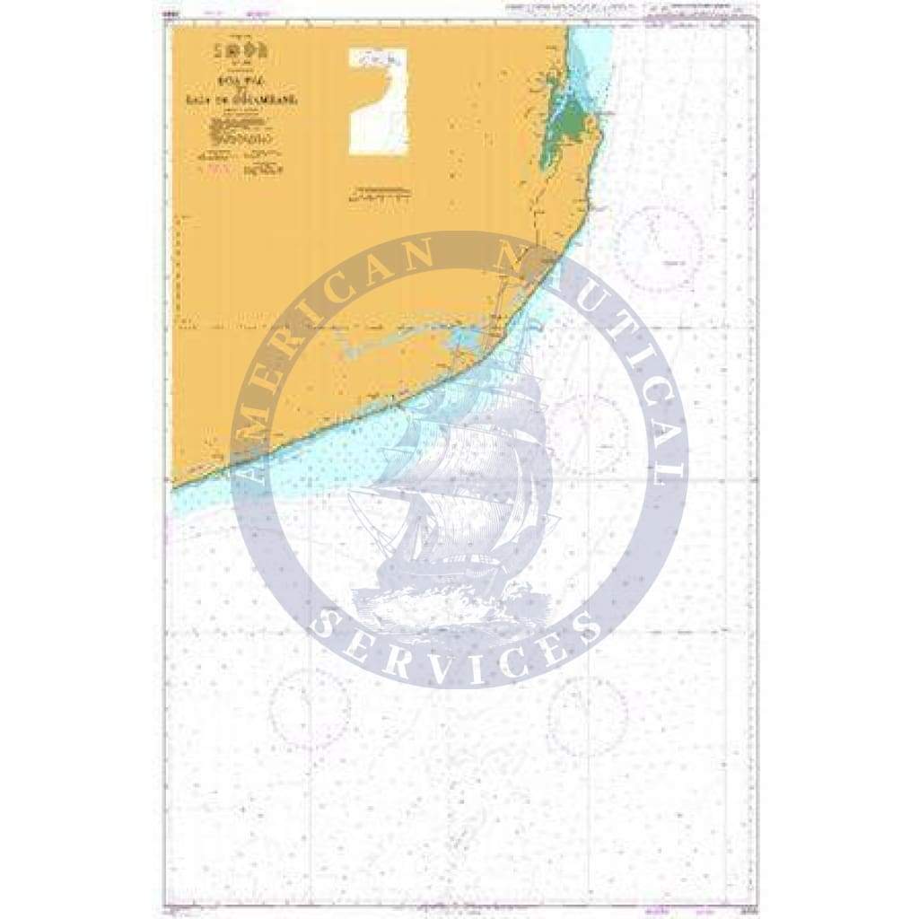 British Admiralty Nautical Chart  2939: Boa Paz to Baia de Inhambane