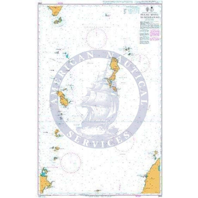 British Admiralty Nautical Chart 2948: Pulau Mayu to Mindanao