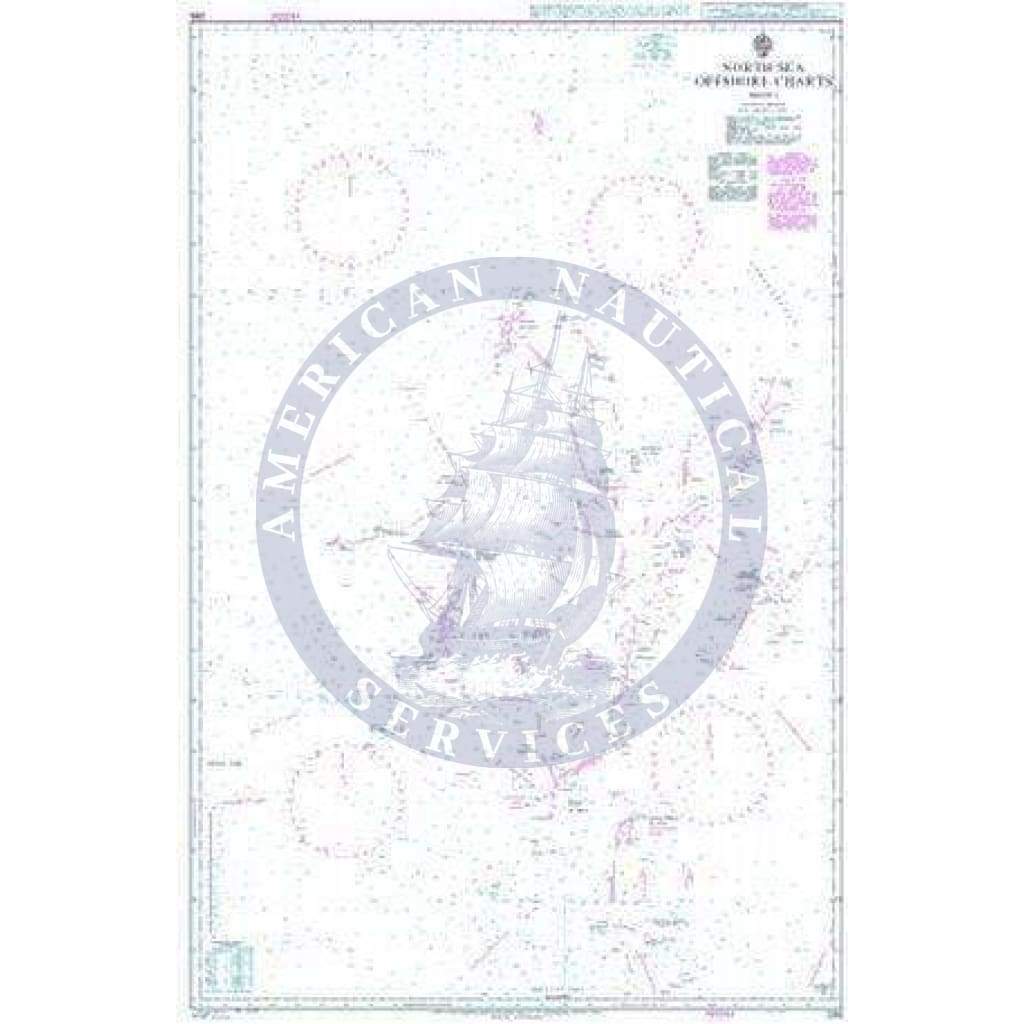 British Admiralty Nautical Chart  295: North Sea Offshore Charts Sheet 1