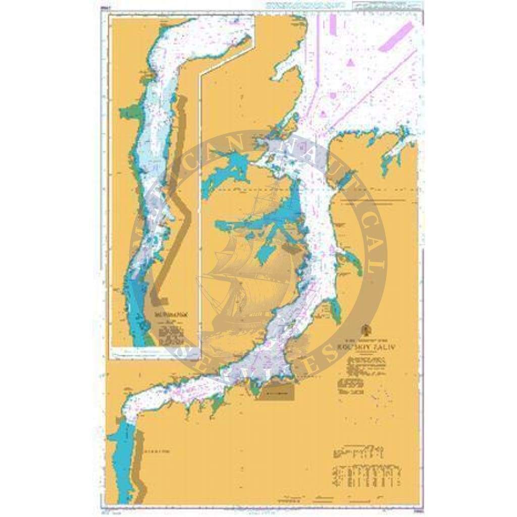 British Admiralty Nautical Chart  2966: Kol`skiy Zaliv