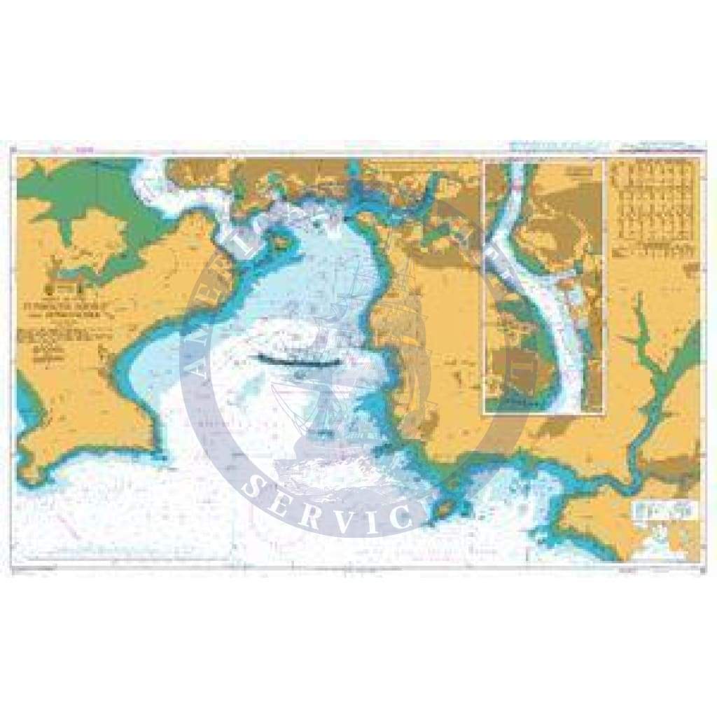British Admiralty Nautical Chart 30: Plymouth Sound and Approaches