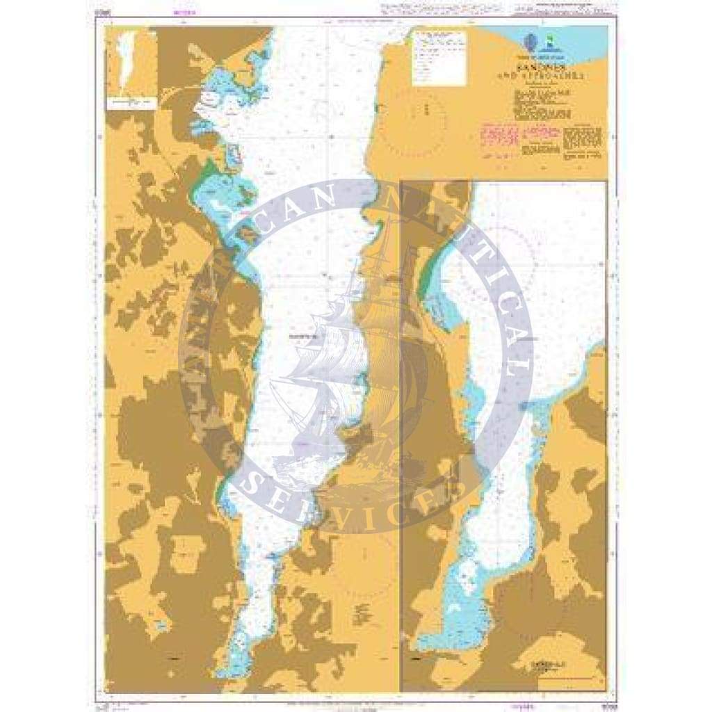 British Admiralty Nautical Chart  3003: Sandnes and Approaches