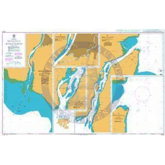 British Admiralty Nautical Chart  3015: Indonesia, Kalimantan, Selat Laut and Sungai Barito
