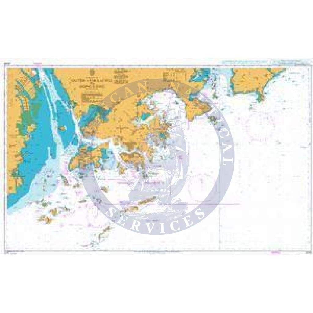 British Admiralty Nautical Chart  3026: South China Sea, Outer Approaches to Hong Kong