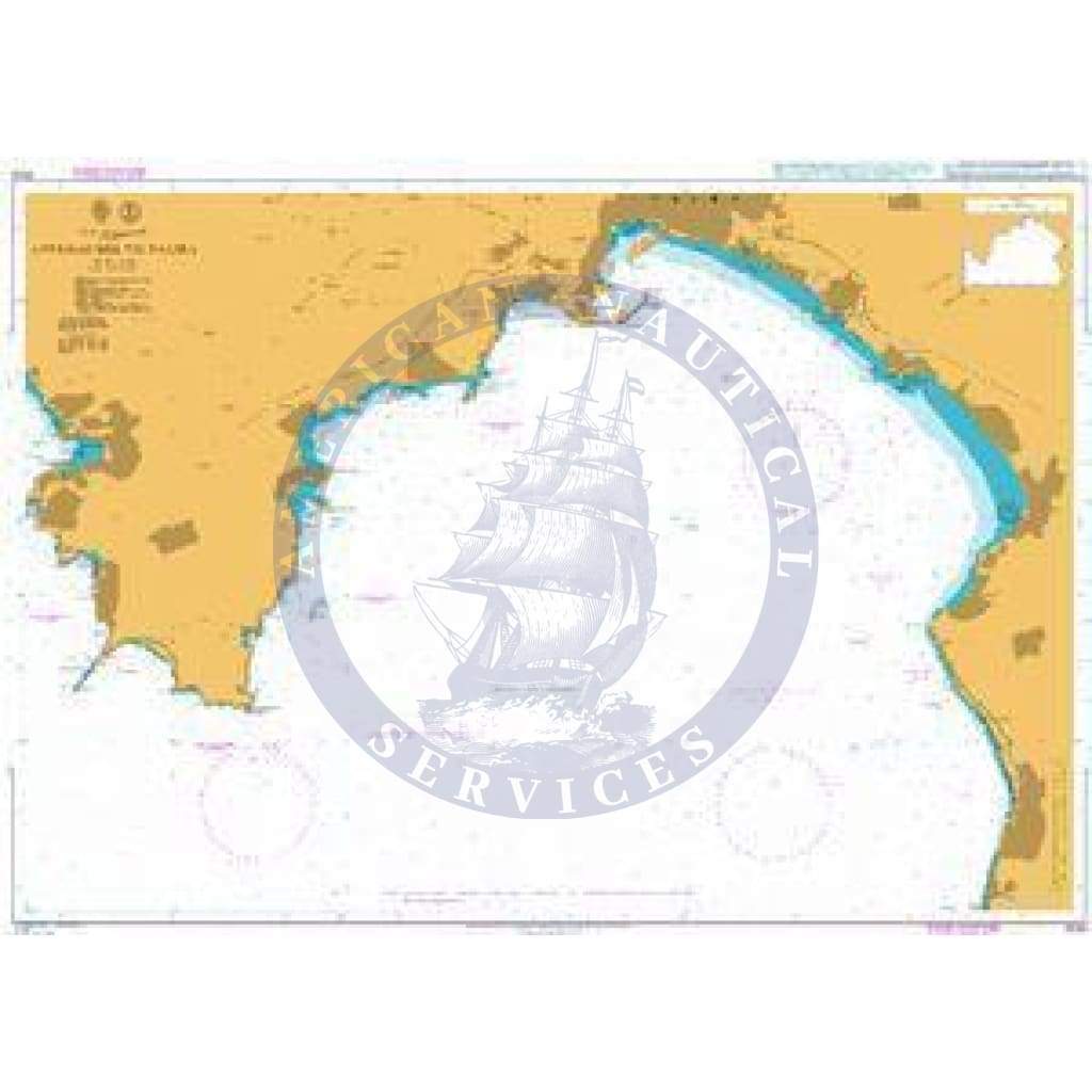 British Admiralty Nautical Chart  3034: Spain - Islas Baleares, Mallorca, Approaches to Palma