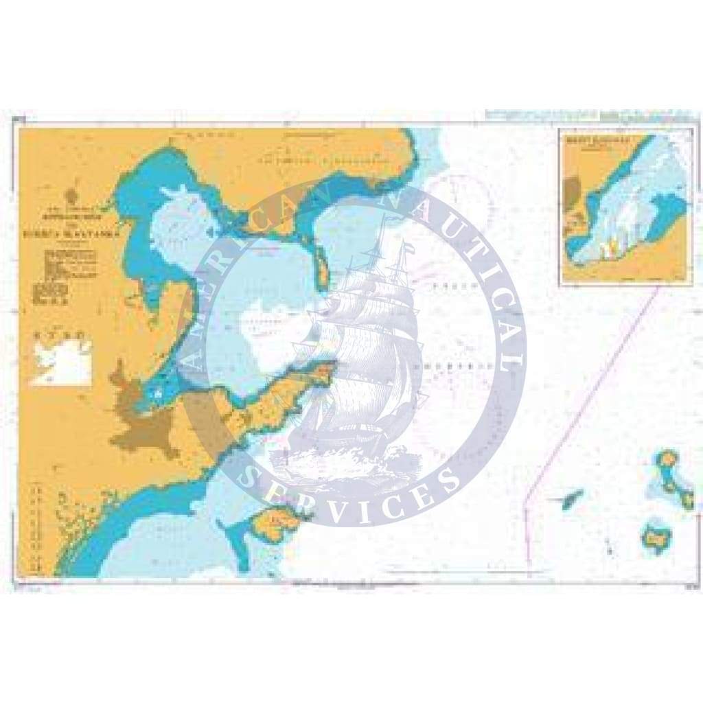 British Admiralty Nautical Chart 3039: Russia – Pacific Coast, Approaches to Bukhta Slavyanka