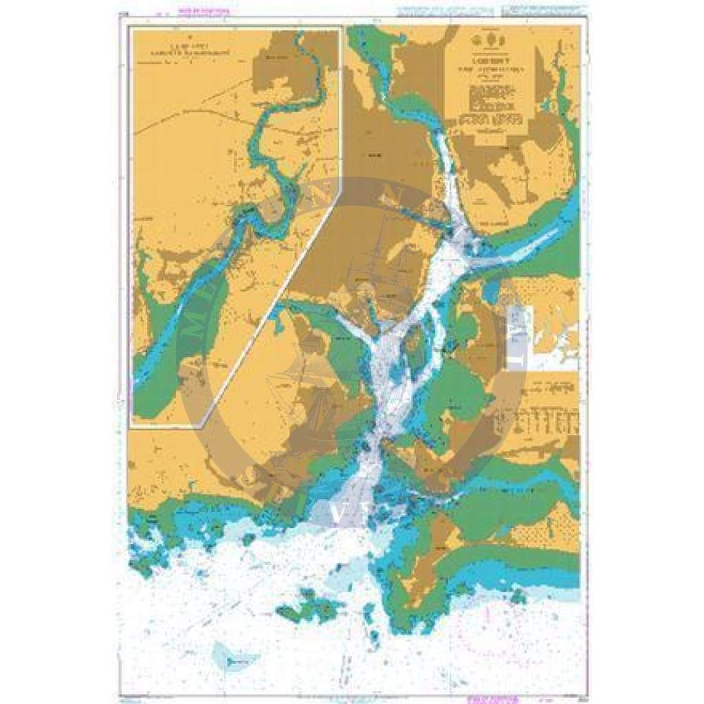 British Admiralty Nautical Chart 304: France - West Coast, Lorient and Approaches