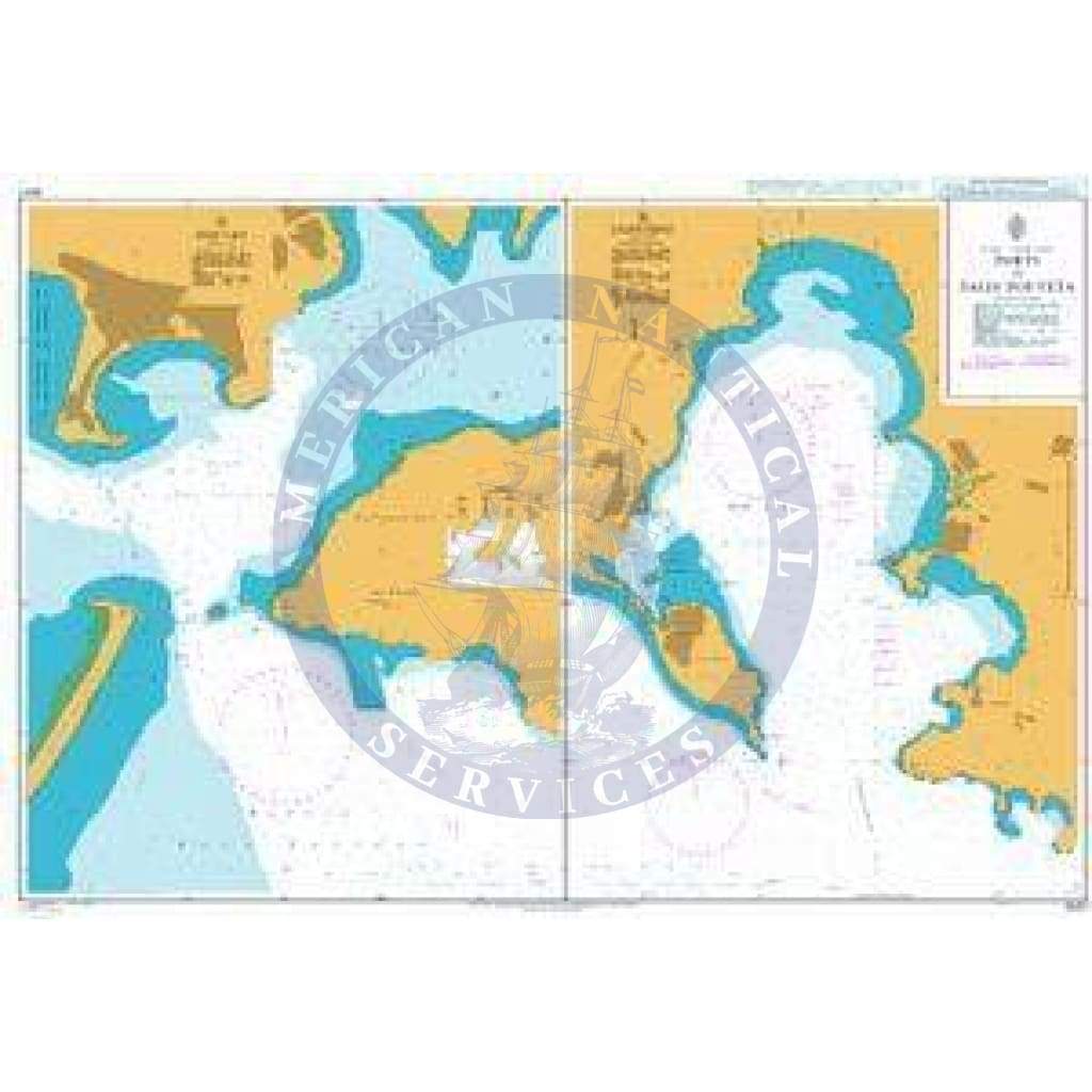British Admiralty Nautical Chart 3047: Russia - Pacific Coast, Ports in Zaliv Pos'yeta
