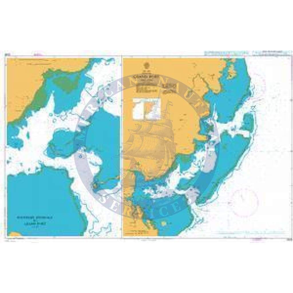 British Admiralty Nautical Chart 3048: Grand Port