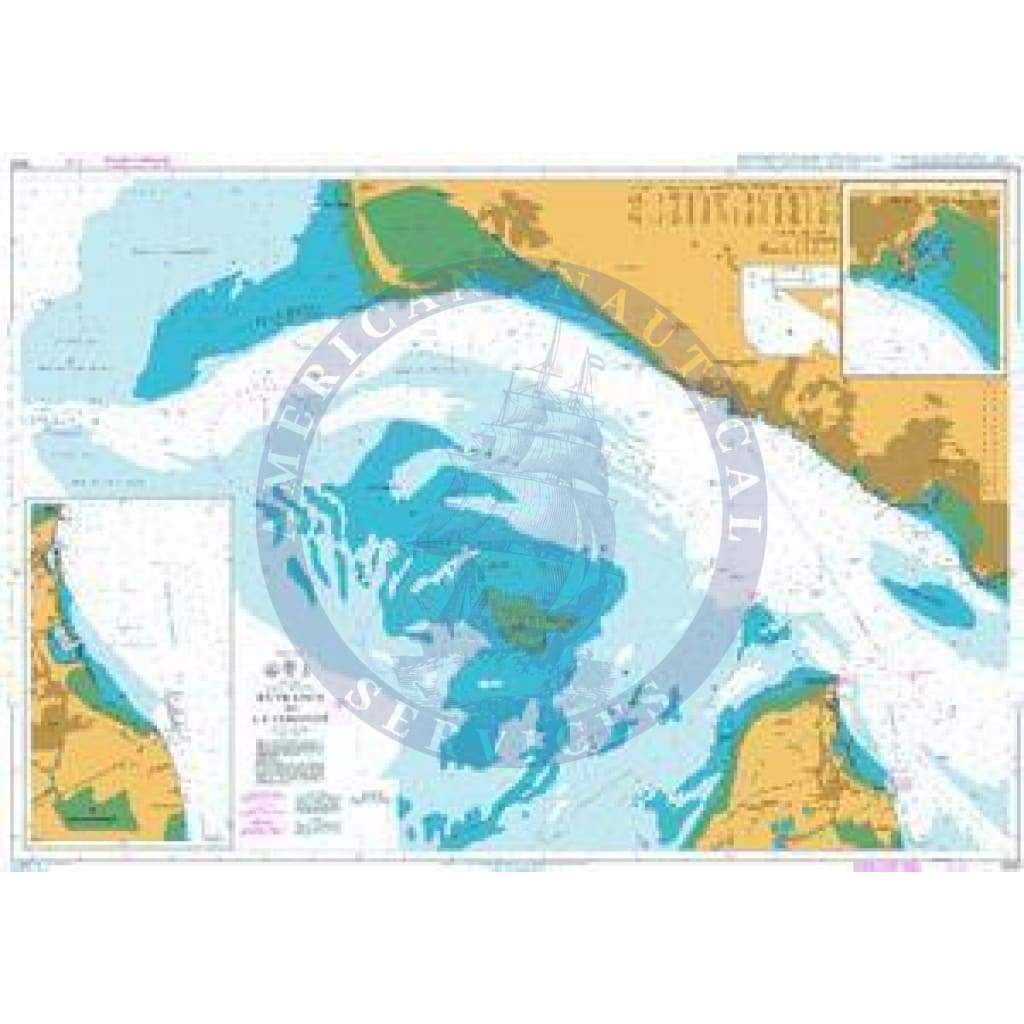 British Admiralty Nautical Chart 3058: France - West Coast, Entrance to La Gironde