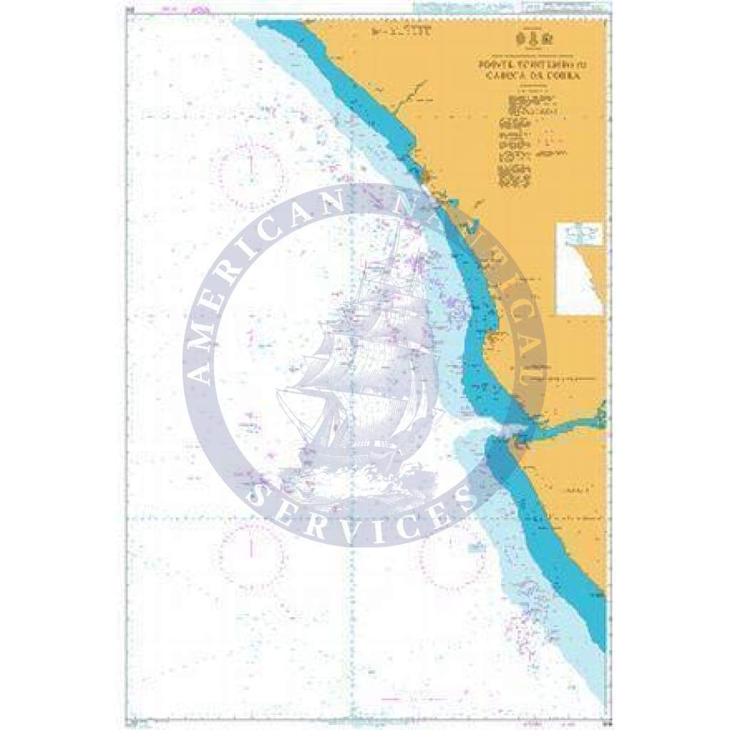 British Admiralty Nautical Chart 306: Pointe Tchitembo to Cabeca da Cobra