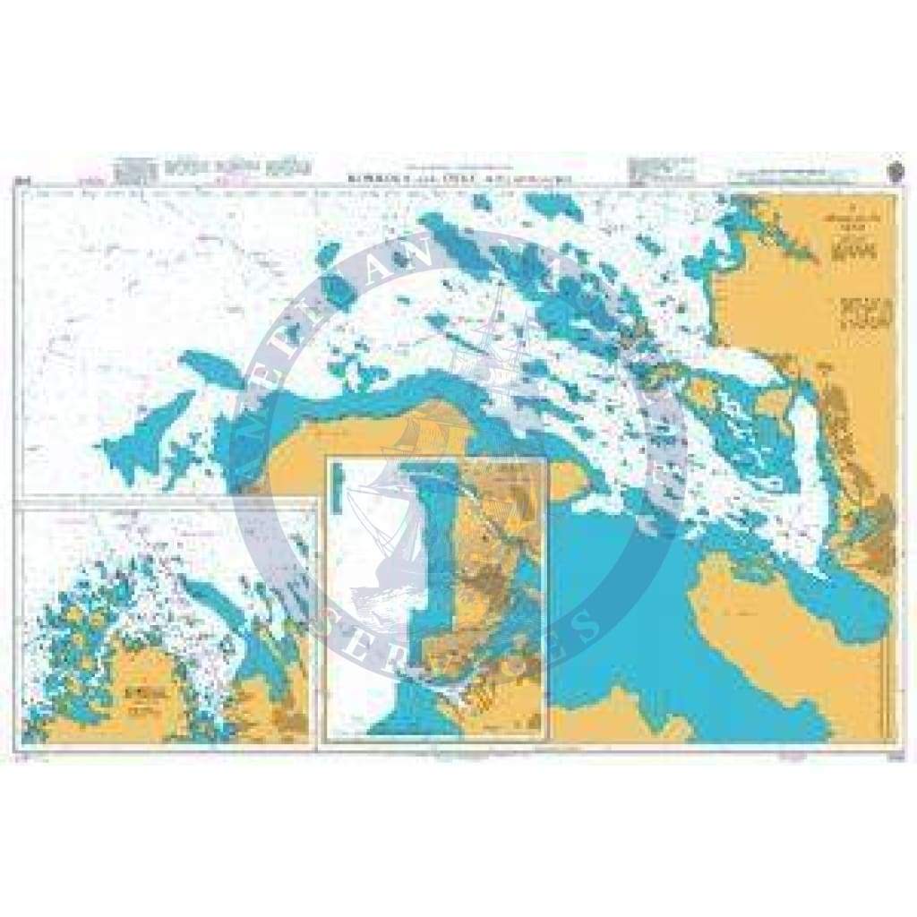British Admiralty Nautical Chart  3062: Gulf of Bothnia - Finland, West Coast, Kokkola and Oulu with Approaches