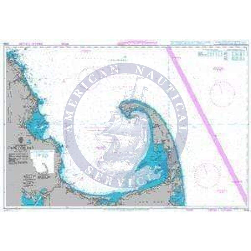 British Admiralty Nautical Chart 3096: Cape Cod Bay