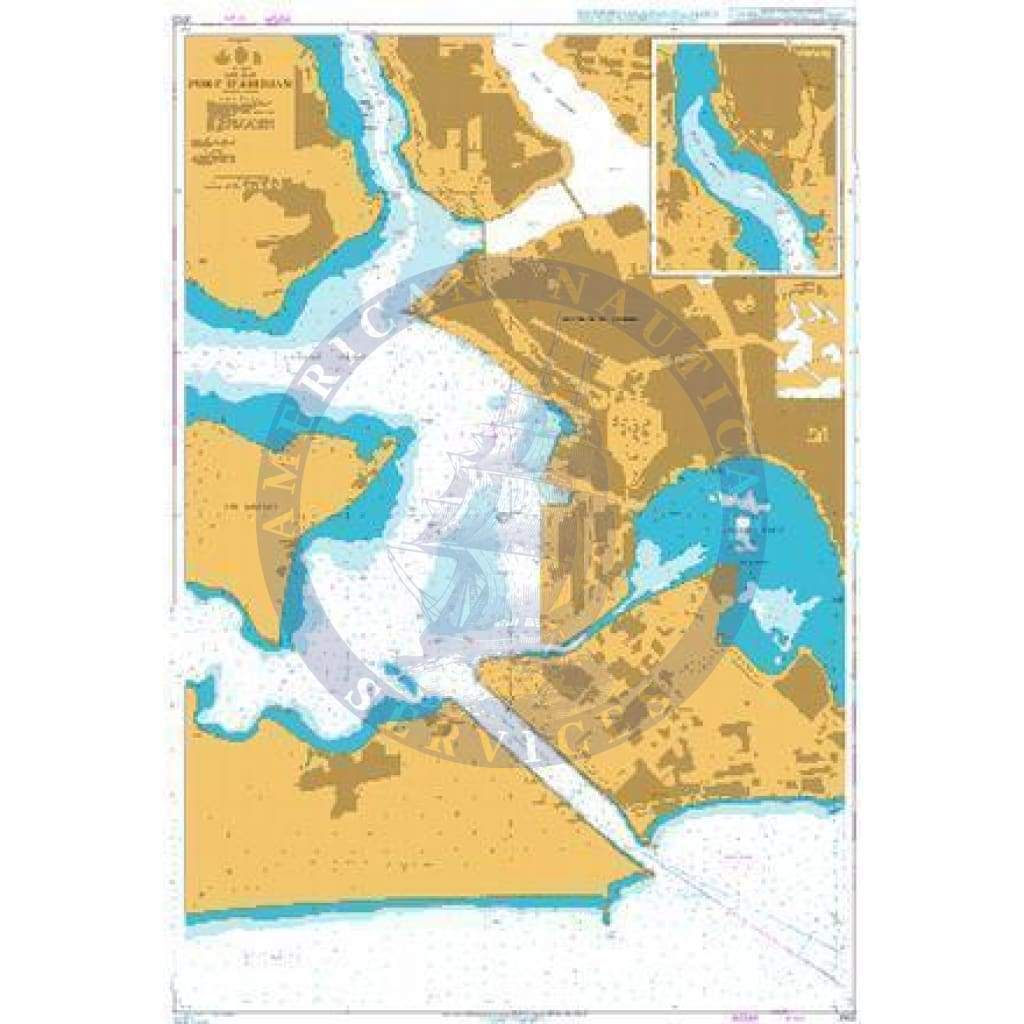 British Admiralty Nautical Chart 3103: Port d'Abidjan