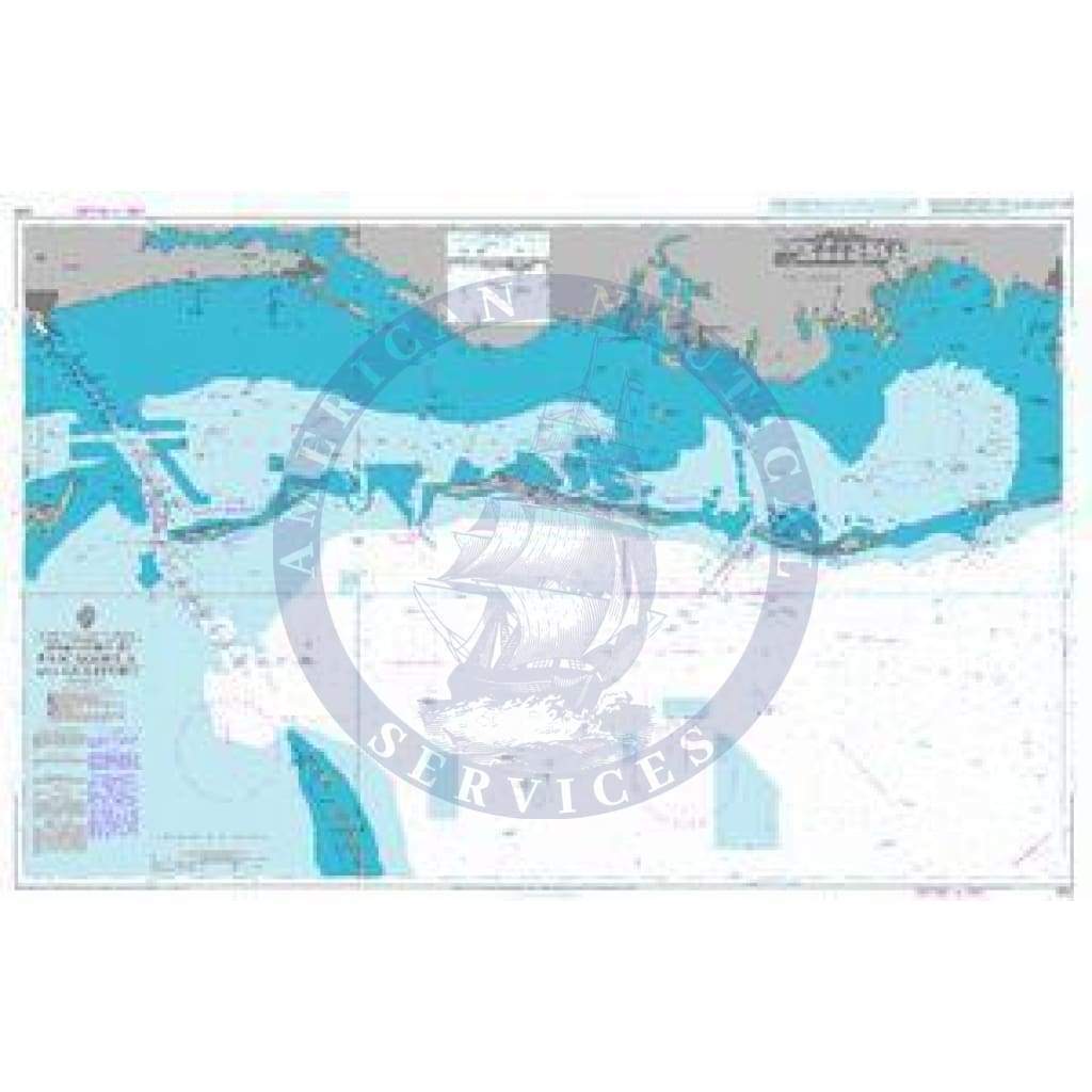 British Admiralty Nautical Chart  3151: United States – Gulf of Mexico, Alabama – Mississippi – Louisiana, Approaches to Pascagoula and Gulfport