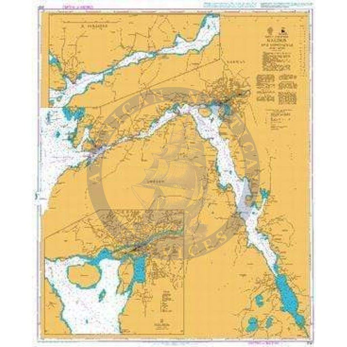 British Admiralty Nautical Chart   3161: Halden and Approaches