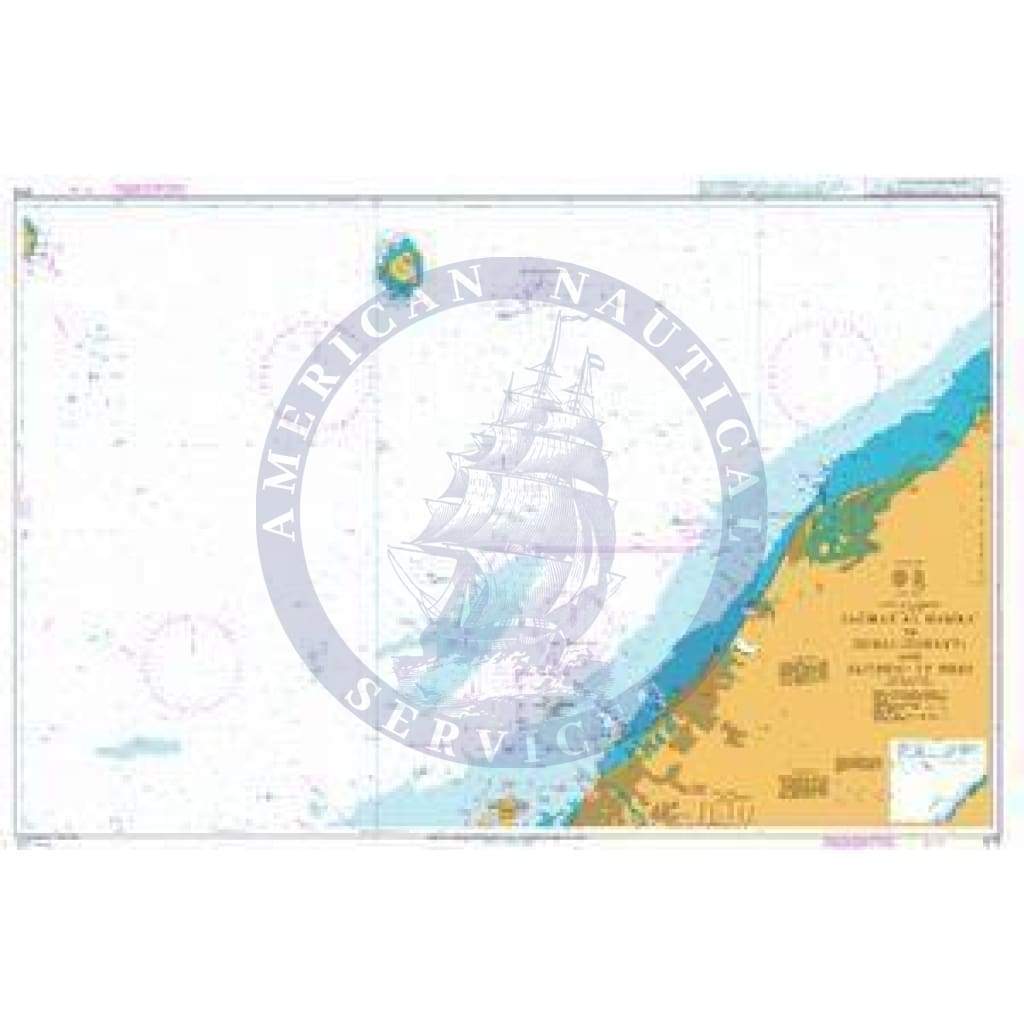 British Admiralty Nautical Chart 3175: United Arab Emirates and Iran, Jazīrat Al Hamra’ to Dubai (Dubayy) and Jazīreh - Ye Sirrī