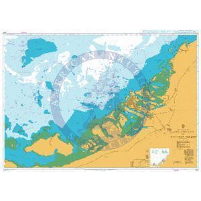 British Admiralty Nautical Chart 3177: United Arab Emirates, Outer Approaches to Abu Dhabi (Abu Zaby)