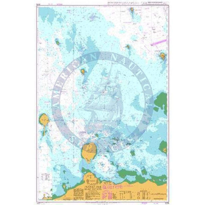 British Admiralty Nautical Chart 3179: United Arab Emirates and Qatar, Jazīrat Dās to Ar Ru'ays