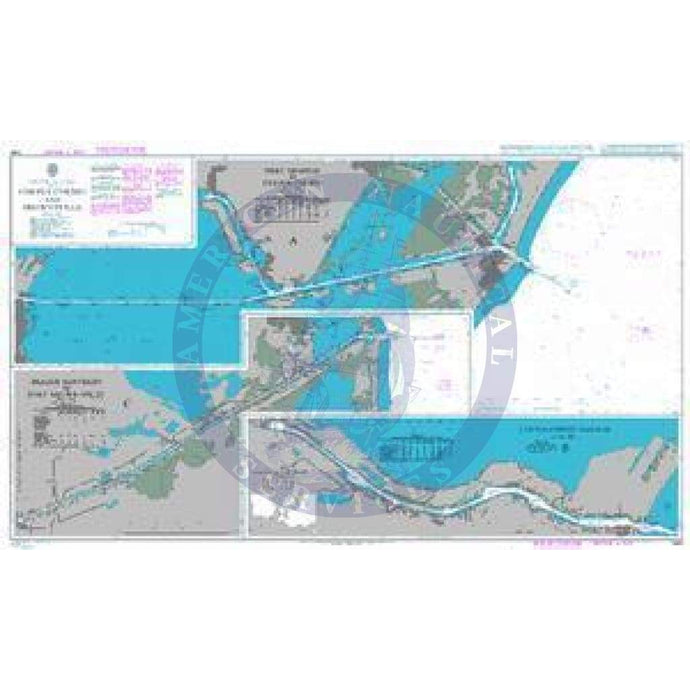 British Admiralty Nautical Chart 3184: Corpus Christi and Brownsville