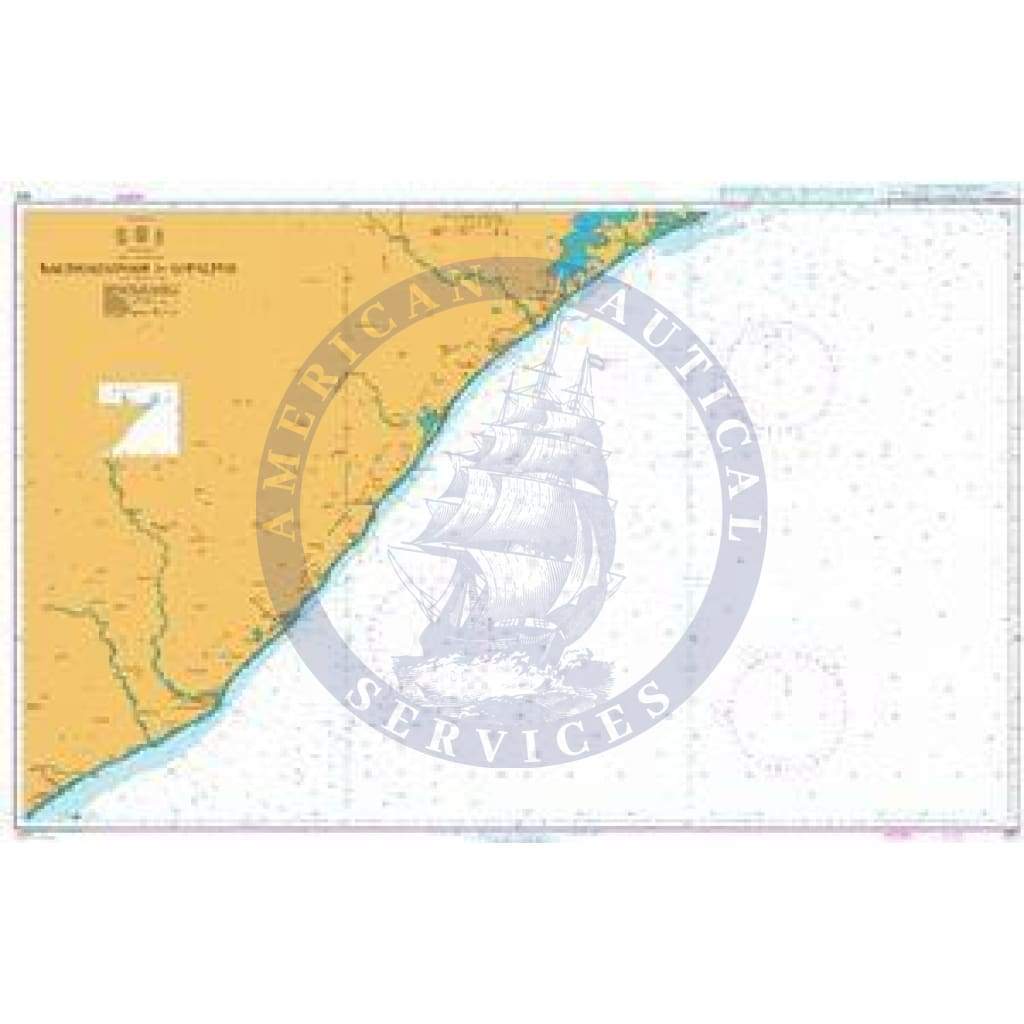 British Admiralty Nautical Chart 320: Kalingapatnam to Gopalpur