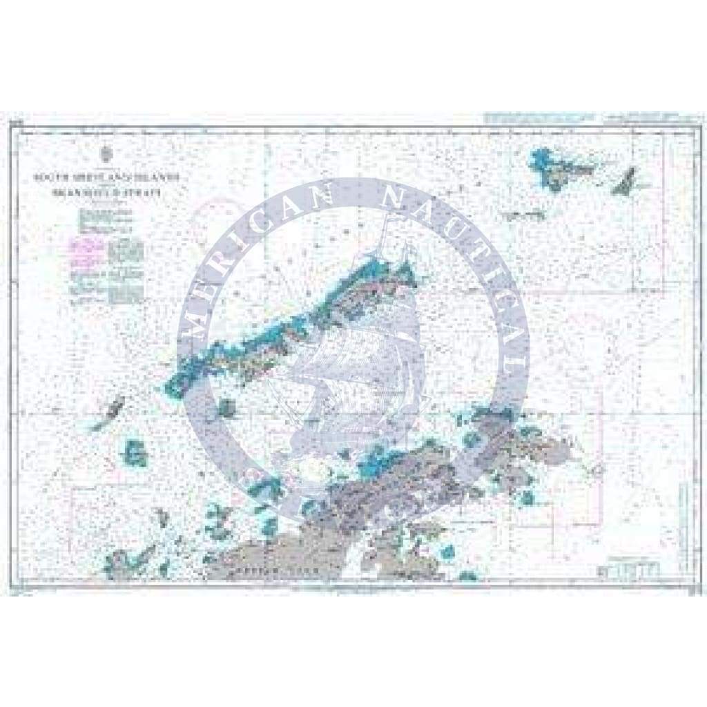 British Admiralty Nautical Chart 3205: South Shetland Islands and Bransfield Strait