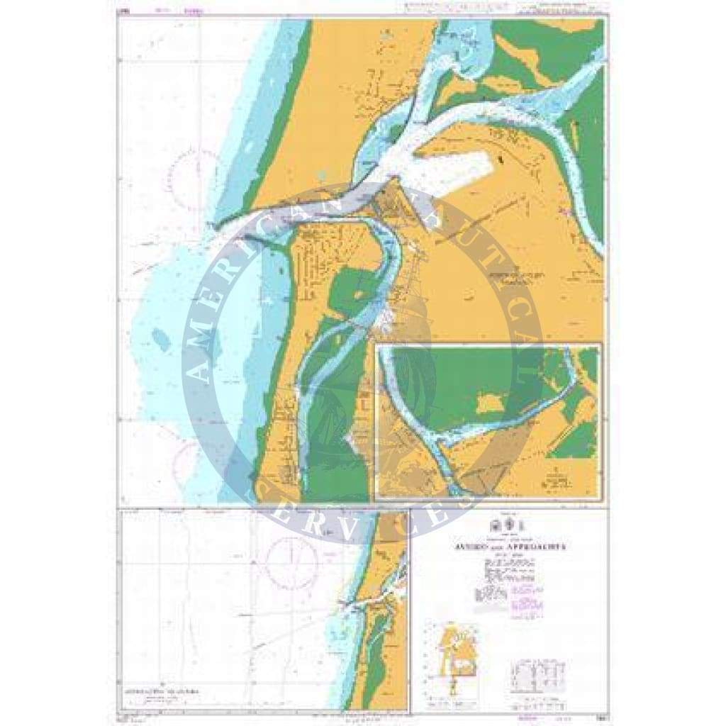 British Admiralty Nautical Chart  3227: Portugal – West Coast, Aveiro and Approaches