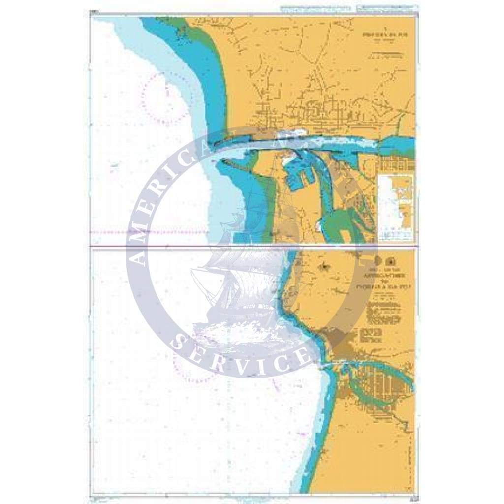 British Admiralty Nautical Chart 3228: Portugal - West Coast, Approaches to Figueira da Foz