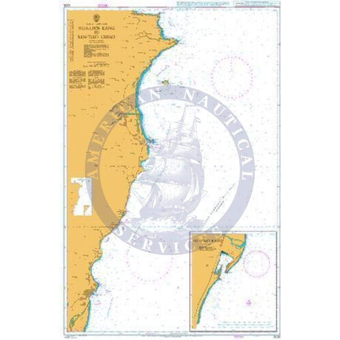 British Admiralty Nautical Chart 3235: Hua-Lien Kang to San-Tiao Chiao