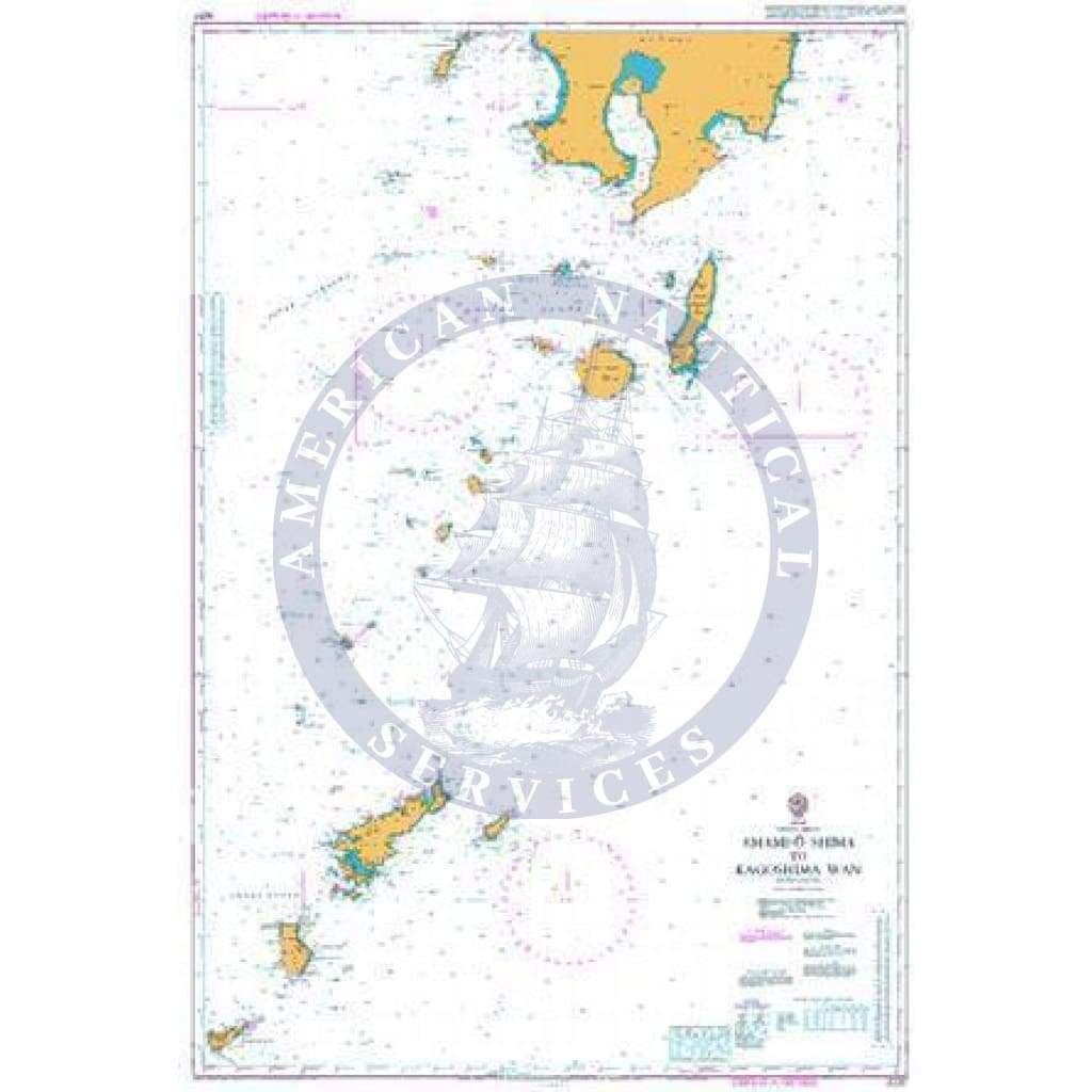 British Admiralty Nautical Chart 3237: Amami - O Shima to Kagoshima Wan