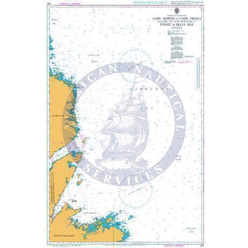British Admiralty Nautical Chart 324: Cape North to Freels - Amnautical