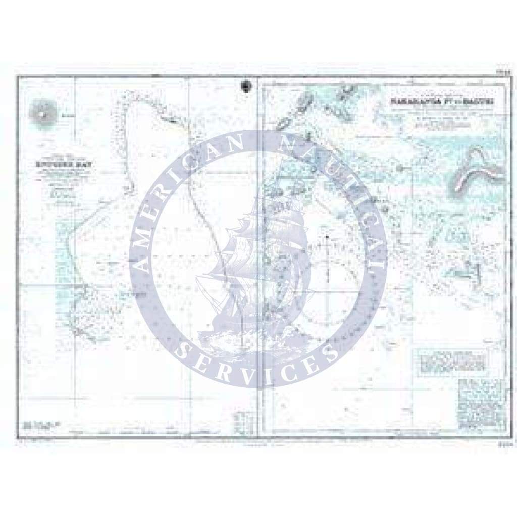 British Admiralty Nautical Chart 3255: Entebbe Bay