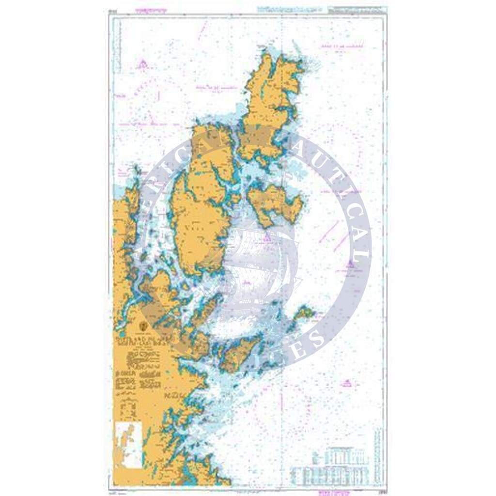 British Admiralty Nautical Chart  3282: Shetland Islands North - East Sheet